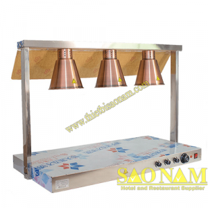 Đèn Hâm Nóng Thức Ăn Mặt Inox 4 Bóng SN#520828