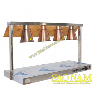 Đèn Hâm Nóng Thức Ăn Mặt Inox 4 Bóng SN#520829