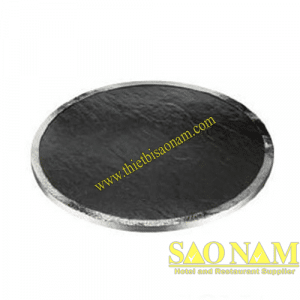 Đĩa Đá Trang Trí Hình Tròn- Khay Trưng Bày Thức Ăn Buffet