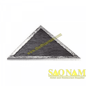 Đĩa Đá Trang Trí Hình Tam Giác- Khay Trưng Bày Thức Ăn Buffet