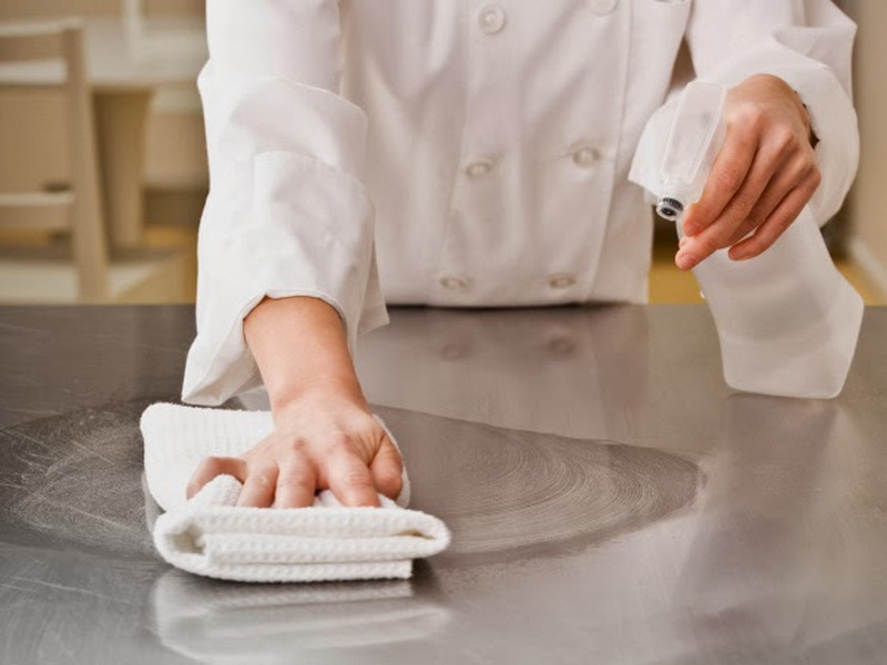 lau chùi xe đẩy inox