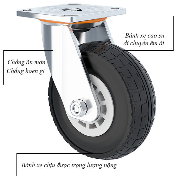 xe đẩy hành lý bị rỉ sắt