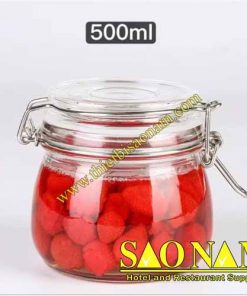 Hủ Thuỷ Tinh Nắp Cài 500Ml 565025