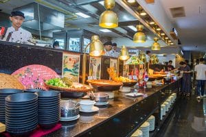 Top kệ trưng bày thức ăn, giá để trái cây buffet giá rẻ, bán chạy tại Sao Nam