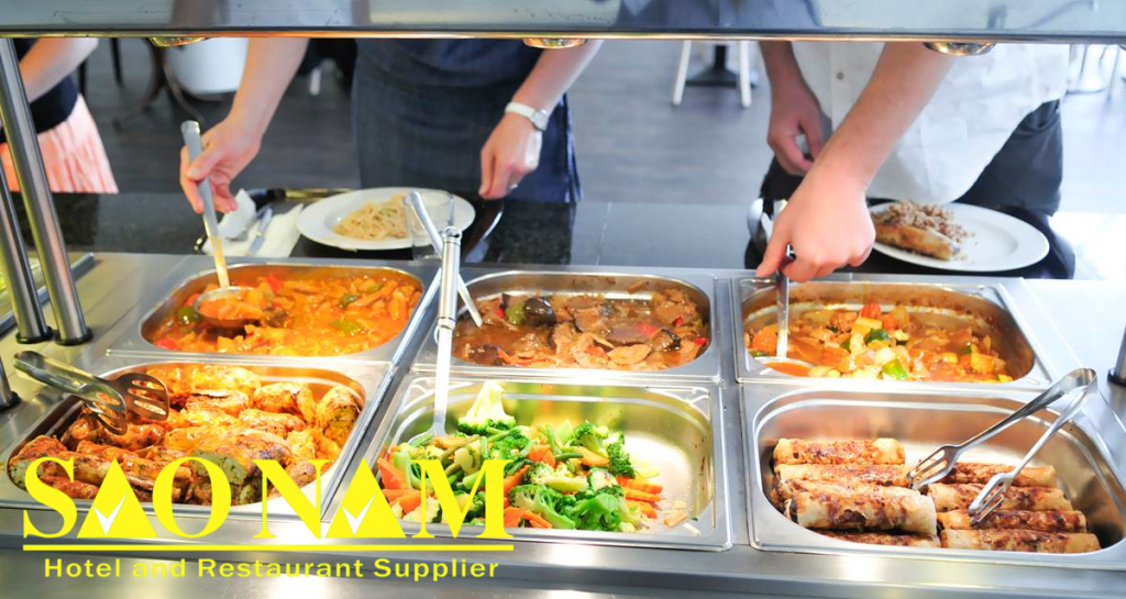 Khay GN inox trưng bày buffet giá rẻ