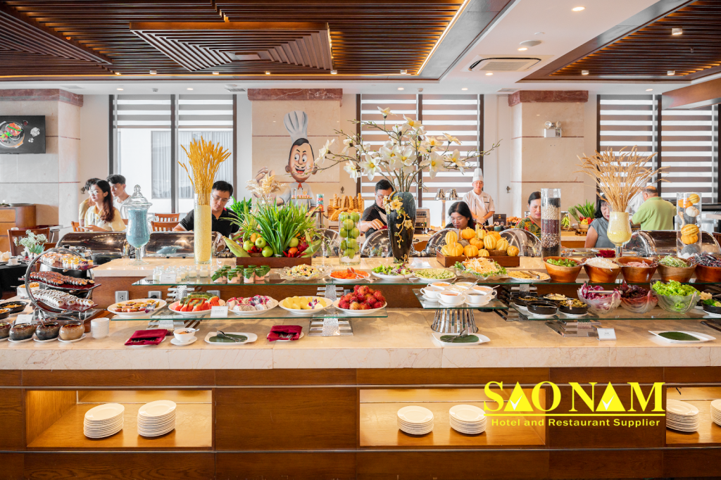 Những dụng cụ tiệc buffet, dụng cụ trang trí quầy buffet giá rẻ